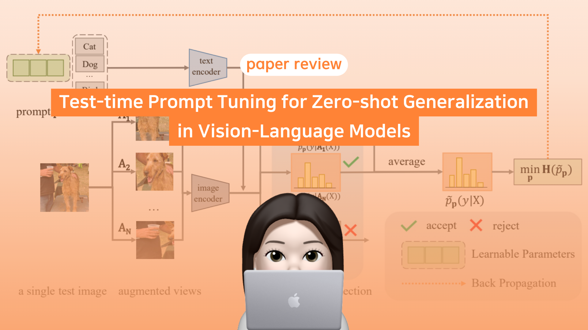 [논문 리뷰] TPT :: Test-Time Prompt Tuning for Zero-Shot Generalization in Vision-Language Models